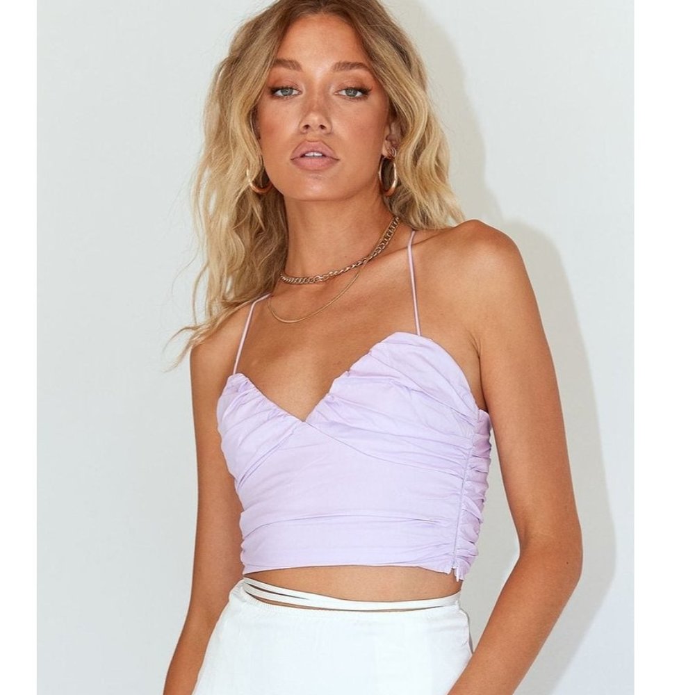 Princess Polly Cosmo Lilac Tank Top Sz 2